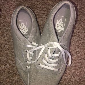 Grey glitter Vans